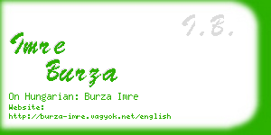 imre burza business card